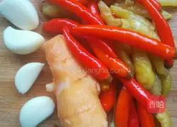 Illustration of how to make pickled pepper and beer duck 2