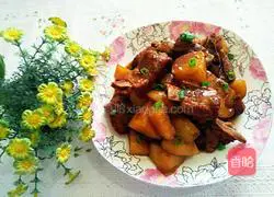 Illustration of how to cook pork ribs with small potatoes 7