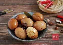 Illustration of how to make brown sugar tea eggs 10