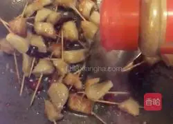 (Afternoon tea) Illustration of making fragrant toothpick meat 17