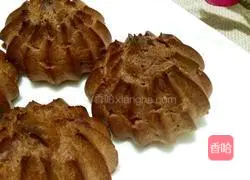 Illustration of how to make purple sweet potato and cocoa puffs 13