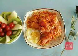 Illustration of how to make tomato sauce pasta 5