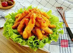 Illustration of how to make fried chicken tenders 10