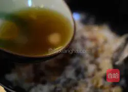 Illustration of how to make raw fried waxed glutinous rice 7