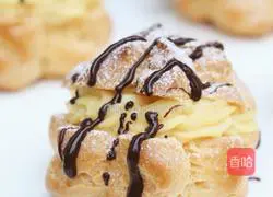 Illustration of how to make custard puffs 13