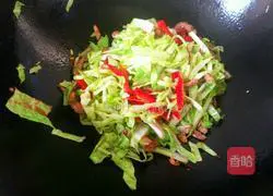 Illustration of how to make stir-fried spring cakes with shredded cabbage and pork 12