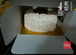 Pink cherry cream cake recipe 6