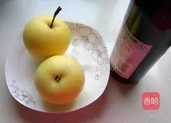 Red wine pear recipe 1