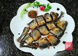 Illustration of how to make pan-fried saury 15