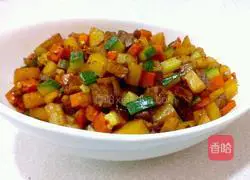 Illustration of how to make stir-fried pork belly 3 cubes 5