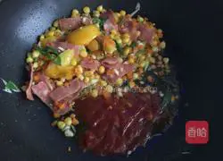 Illustration of how to make bacon pasta 8