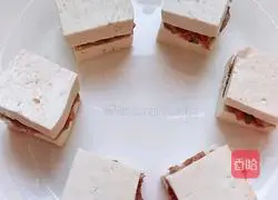 Illustration of how to make tofu auspicious box 5