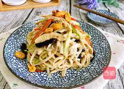 Illustration of how to make strange chicken shredded cold noodles 13