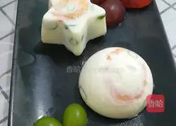 Shrimp Illustration of how to make steamed eggs 9