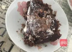 Microwave oven Illustration of how to make chocolate cake 16