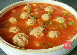 Illustration of how to make tomato beef balls 16