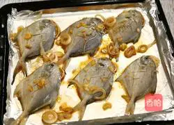 Illustration of grilled silver pomfret 4