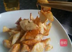 Illustration of making honey-drawn yam 11