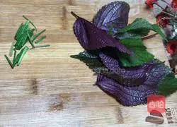 Steamed Perilla Illustration of making fish head 10