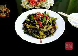 Illustration of how to make fried shredded eggplant 10