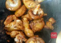 Mushroom stewed chicken Illustration of how to do it 7