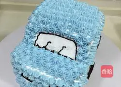 Illustration of how to make car cream cake 16