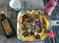 Illustration of how to make sea cucumber, okra and watered eggs 6