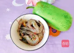 Illustration of how to make fried shrimps with zucchini 1