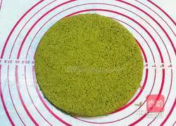 Matcha Mousse Cake Illustration of how to do it 1