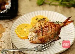 Illustration of grilled silver pomfret 7