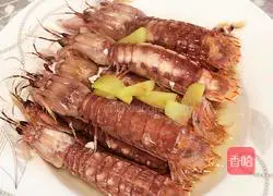 Illustration of how to make salted shrimps and mushrooms 1