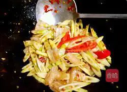 #乐香ceramic#Fresh Bamboo Shoots and Twice-cooked Pork Illustration 9