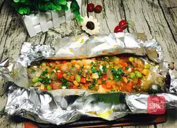 Illustration of grilled bass 11