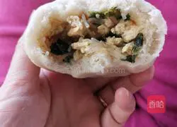 Illustration of how to make egg and tofu buns 8