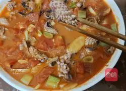 Tomato Squid Slices Illustration of how to do it 10