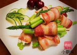 Asparagus cheese bacon roll recipe illustration 12