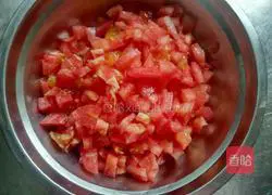 Illustration of how to make tomato and egg dumplings 9