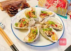 Illustration of how to make garlic roasted oysters 12