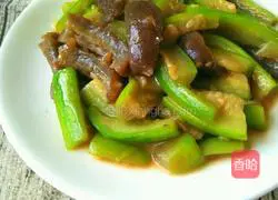 Illustration of Stir-fried Sea Cucumber and Luffa 7