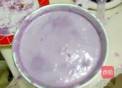 Illustration of how to make purple sweet potato mousse 15