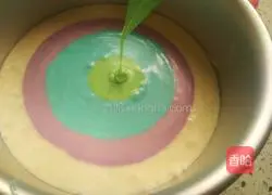 Rainbow Mu Illustration of how to make Si cake 16