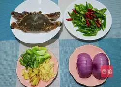 Illustration of how to make spicy crab 1