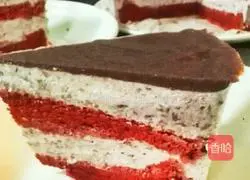 Red Velvet Strawberry Mousse Cake Recipe Illustration 13