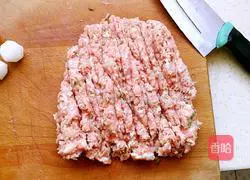 Illustration of how to make tofu balls stuffed with mushrooms 1