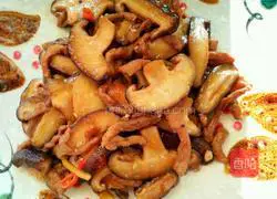 Illustration of how to make mushroom shredded pork 7