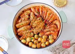 Illustration of three-juice stew pot 15