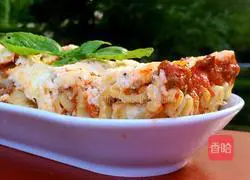 Illustration of how to make Italian lasagna 12