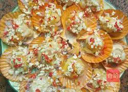 Illustration of how to make steamed scallops with soy sauce and garlic paste 9