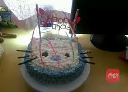 HelloKitty double-layer fruit sandwich cake recipe illustration 1