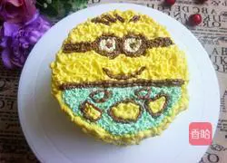 Minions Cream Cake Recipe Illustration 10